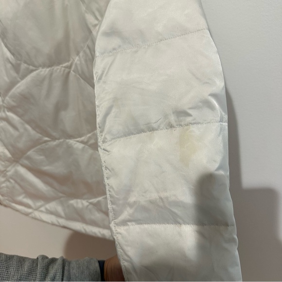 The North Face Women's White 550 Fill Down Puffer Jacket Full Zip Size M - Picture 11 of 13